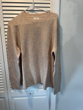 J. Crew Women's Crewneck Sweater in Beige/Taupe